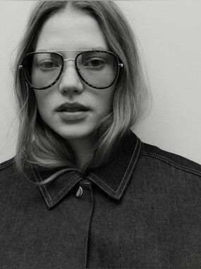 H&M Tortoiseshell Oversized Aviator Sunglasses - Women